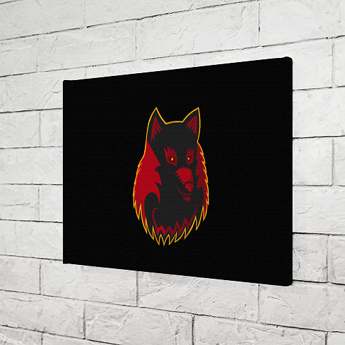 Картина прямоугольная Wolf Logo / 3D-принт – фото 3