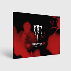 Холст прямоугольный MONSTER ENERGY, цвет: 3D-принт