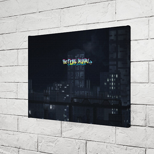 Картина прямоугольная HOTLINE MIAMI / 3D-принт – фото 3