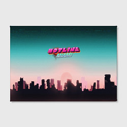 Холст прямоугольный HOTLINE MIAMI, цвет: 3D-принт — фото 2