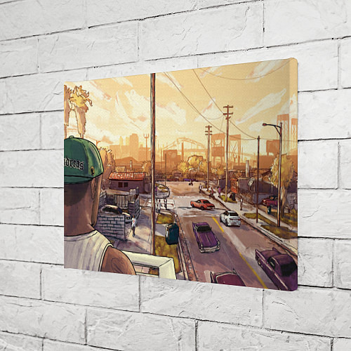 Картина прямоугольная GTA San Andreas / 3D-принт – фото 3