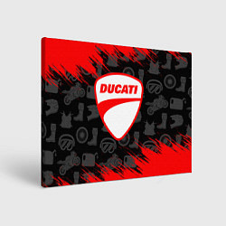 Холст прямоугольный DUCATI 2, цвет: 3D-принт