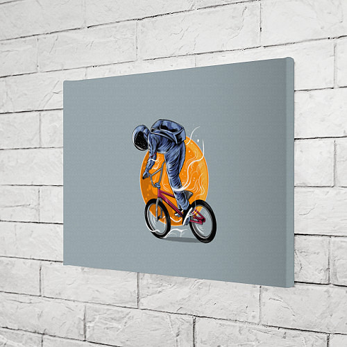 Картина прямоугольная Космический велосипедист Z / 3D-принт – фото 3