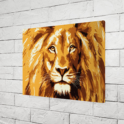 Картина прямоугольная Взгляд льва / 3D-принт – фото 3