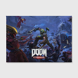 Холст прямоугольный Doom Eternal The Ancient Gods, цвет: 3D-принт — фото 2