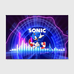 Холст прямоугольный SONIC СОНИК, цвет: 3D-принт — фото 2