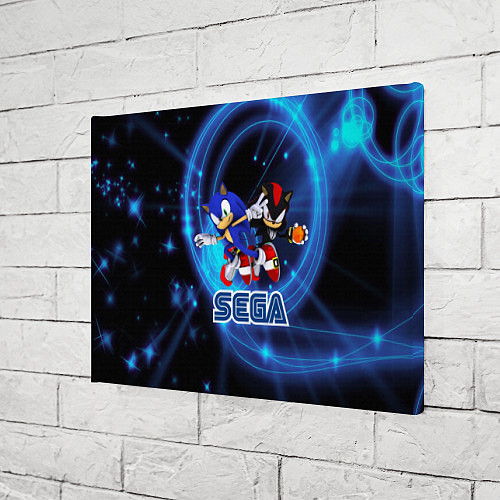 Картина прямоугольная Sonic SEGA / 3D-принт – фото 3