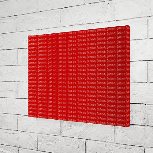 Картина прямоугольная Death note pattern red / 3D-принт – фото 3