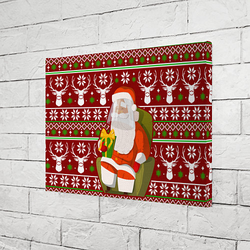 Картина прямоугольная Санта с защитным экраном / 3D-принт – фото 3