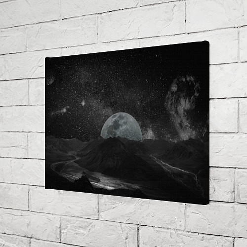 Картина прямоугольная Луна / 3D-принт – фото 3