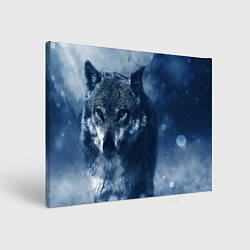Холст прямоугольный Красивый волк, цвет: 3D-принт