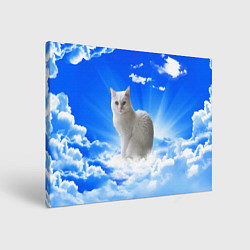Холст прямоугольный Кот в облаках, цвет: 3D-принт