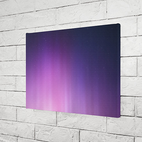 Картина прямоугольная Северное сияние фиолетовый / 3D-принт – фото 3
