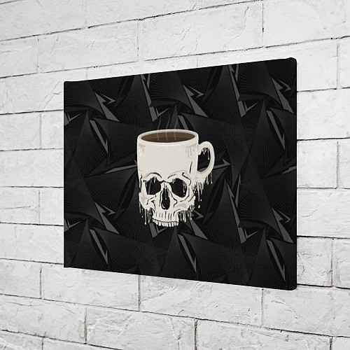Картина прямоугольная Кофе из черепа / 3D-принт – фото 3