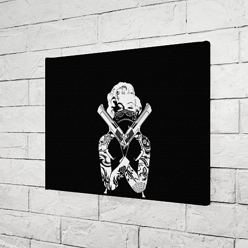 Картина прямоугольная GANGSTA MARILYN / 3D-принт – фото 3