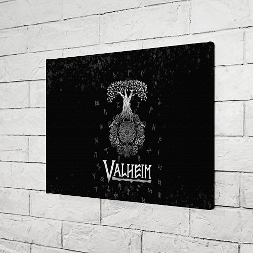 Картина прямоугольная Valheim Руны Иггдрасиль / 3D-принт – фото 3