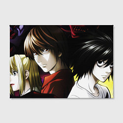 Холст прямоугольный DEATH NOTE ТЕТРАДЬ СМЕРТИ, цвет: 3D-принт — фото 2
