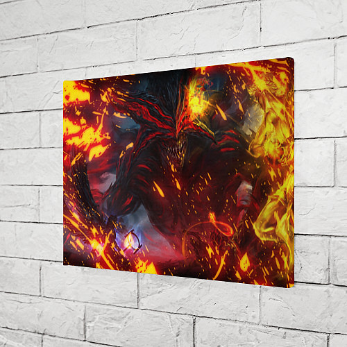 Картина прямоугольная Path of Exile Fire Demon Z / 3D-принт – фото 3