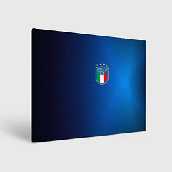Холст прямоугольный Сборная Италии, цвет: 3D-принт
