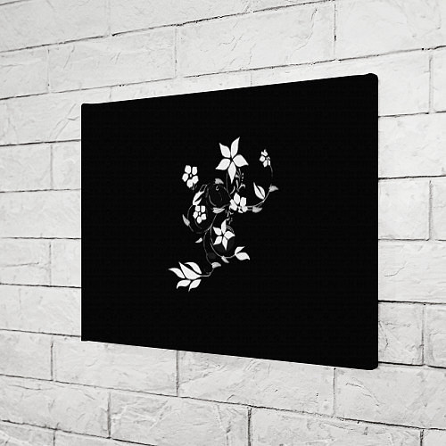 Картина прямоугольная Цвета цветов черное / 3D-принт – фото 3