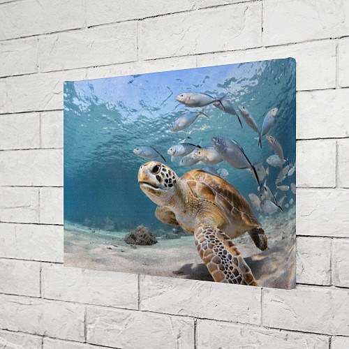 Картина прямоугольная Морская черепаха / 3D-принт – фото 3