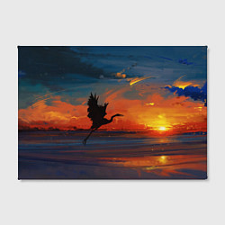 Холст прямоугольный Прибрежный закат, цвет: 3D-принт — фото 2