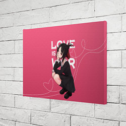 Холст прямоугольный Love is war, цвет: 3D-принт — фото 2