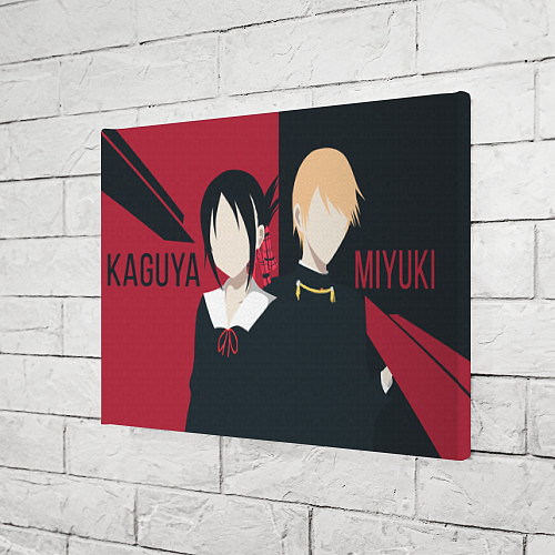 Картина прямоугольная Kaguya and Miyuki / 3D-принт – фото 3