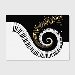 Холст прямоугольный МУЗЫКАЛЬНЫЙ УЗОР, цвет: 3D-принт — фото 2