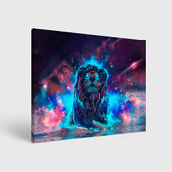 Холст прямоугольный СИЯЮЩИЙ ЛЕВ, цвет: 3D-принт
