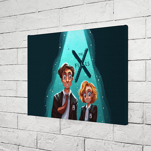 Картина прямоугольная Fox Mulder and Dana Scully / 3D-принт – фото 3