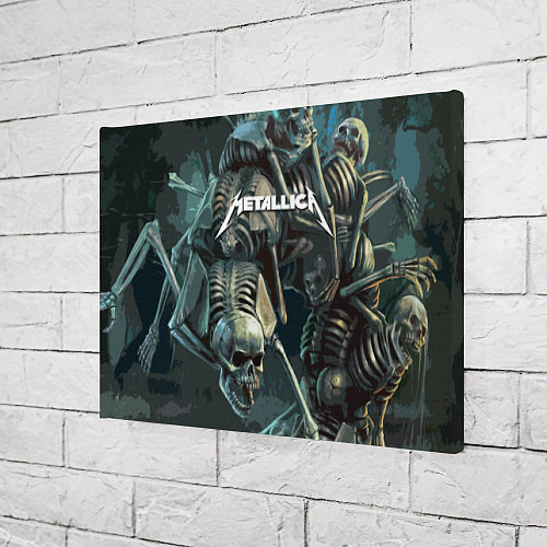 Картина прямоугольная Metallica Metal Skull / 3D-принт – фото 3