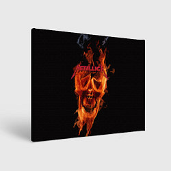 Холст прямоугольный Metallica Flame, цвет: 3D-принт
