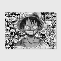 Холст прямоугольный Луфи улыбается one piece, цвет: 3D-принт — фото 2