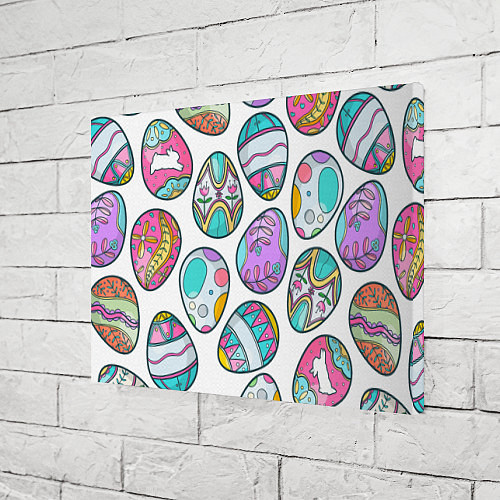 Картина прямоугольная Пасхальные яйца / 3D-принт – фото 3