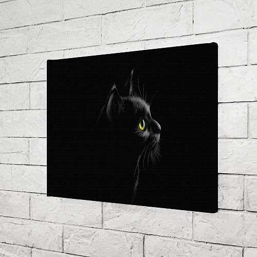 Картина прямоугольная Черный кот / 3D-принт – фото 3
