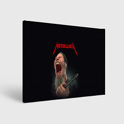 Холст прямоугольный James Alan Hetfield METALLICA Z, цвет: 3D-принт