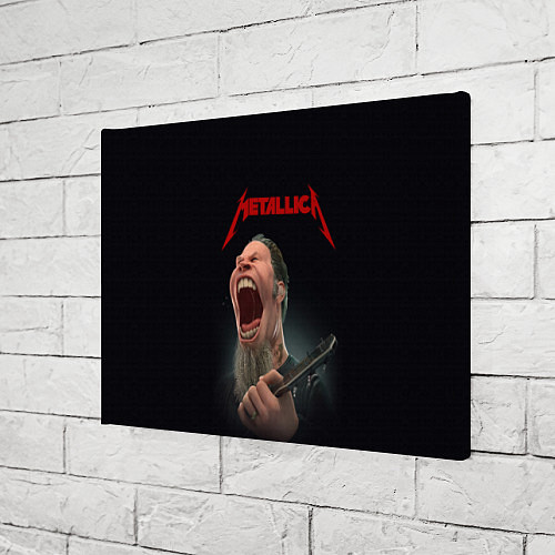Картина прямоугольная James Alan Hetfield METALLICA Z / 3D-принт – фото 3