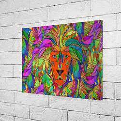 Холст прямоугольный Лев шаман, цвет: 3D-принт — фото 2