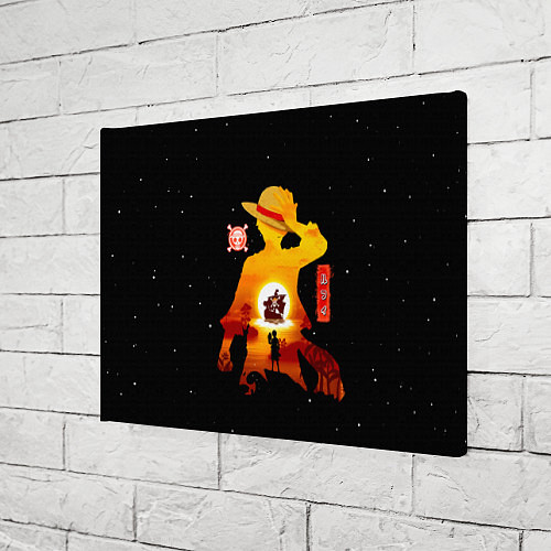 Картина прямоугольная Манки Д Луффи пираты Соломенной Шляпы / 3D-принт – фото 3