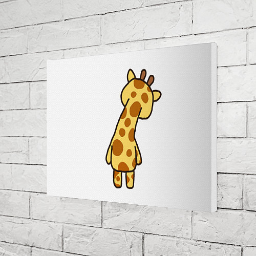 Картина прямоугольная Милый жираф со спины / 3D-принт – фото 3