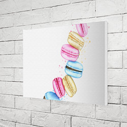 Холст прямоугольный Macarons Нежный десерт, цвет: 3D-принт — фото 2