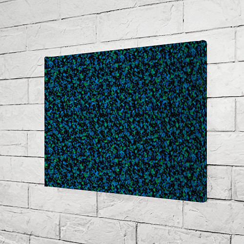 Картина прямоугольная Абстрактный зелено-синий узор / 3D-принт – фото 3