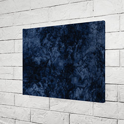 Холст прямоугольный Темно-синяя текстура камня, цвет: 3D-принт — фото 2