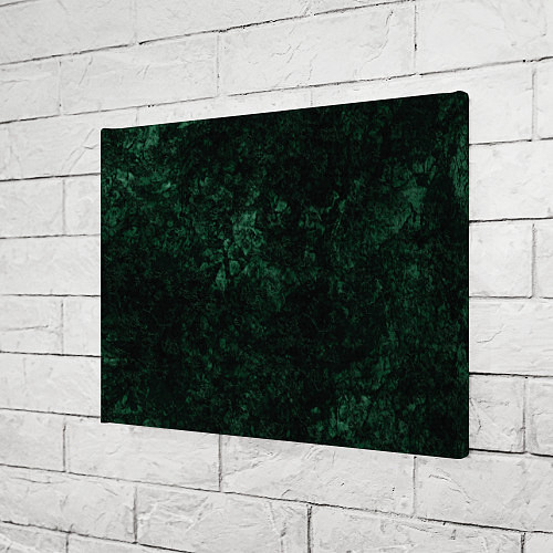 Картина прямоугольная Темно-зеленый мраморный узор / 3D-принт – фото 3