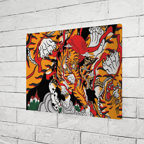 Картина прямоугольная Самурайский тигр / 3D-принт – фото 3