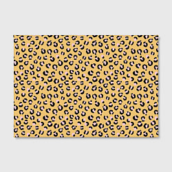 Холст прямоугольный Желтый леопардовый принт, цвет: 3D-принт — фото 2