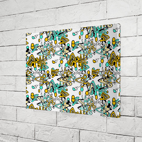 Картина прямоугольная Абстрактный современный узор в стиле граффити / 3D-принт – фото 3