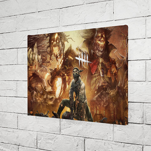 Картина прямоугольная Dead by Daylight убийцы / 3D-принт – фото 3