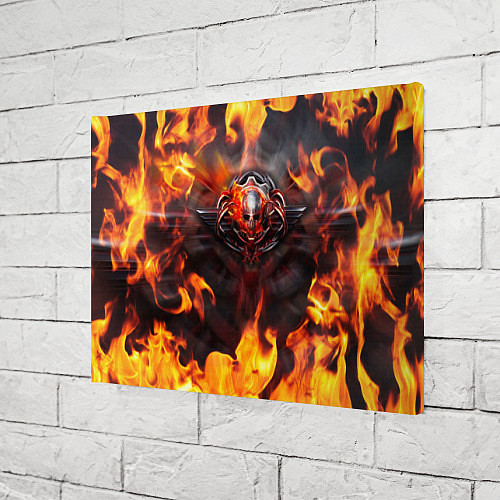 Картина прямоугольная FIRE GEARS OF WAR ПОСТЕР В ОГНЕ Z / 3D-принт – фото 3